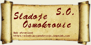Sladoje Osmokrović vizit kartica